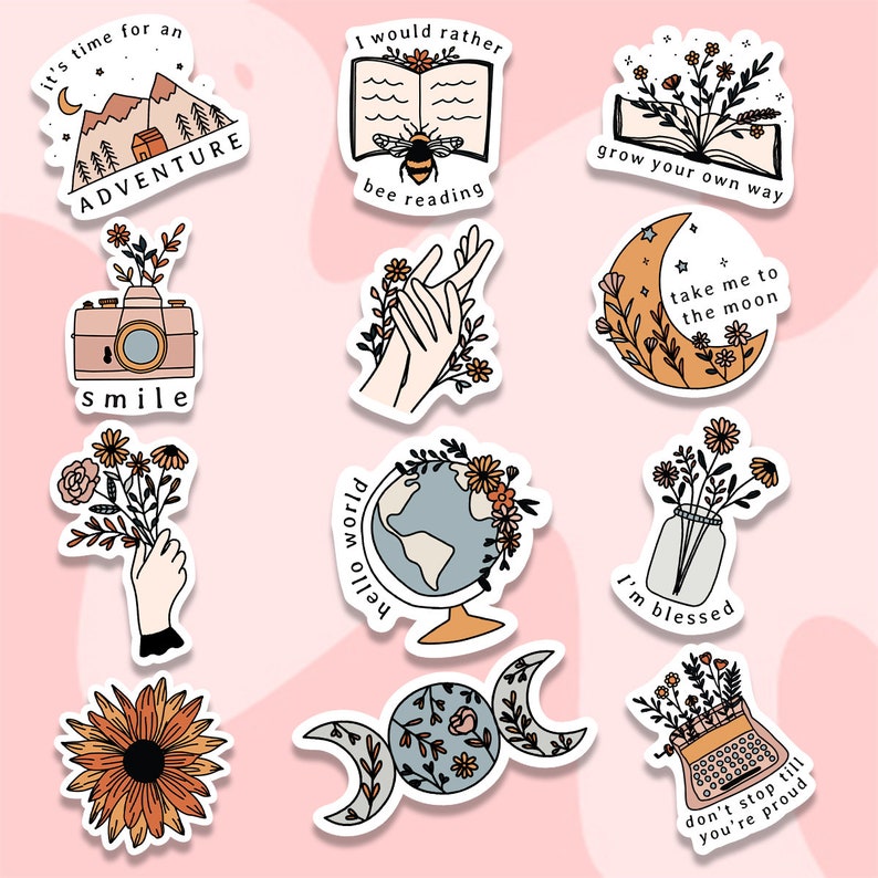 Sticker Pack Laptop Sticker Pack Planner Stickers Vinyl Etsy