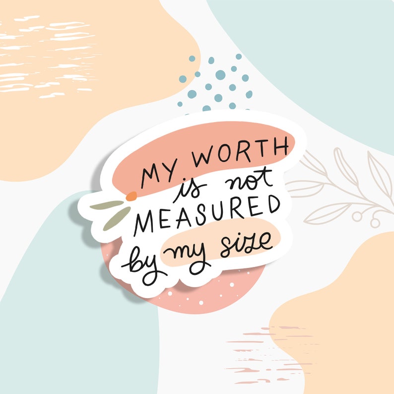 My Worth is Not Measured Sticker Funny Stickers Laptop Etsy