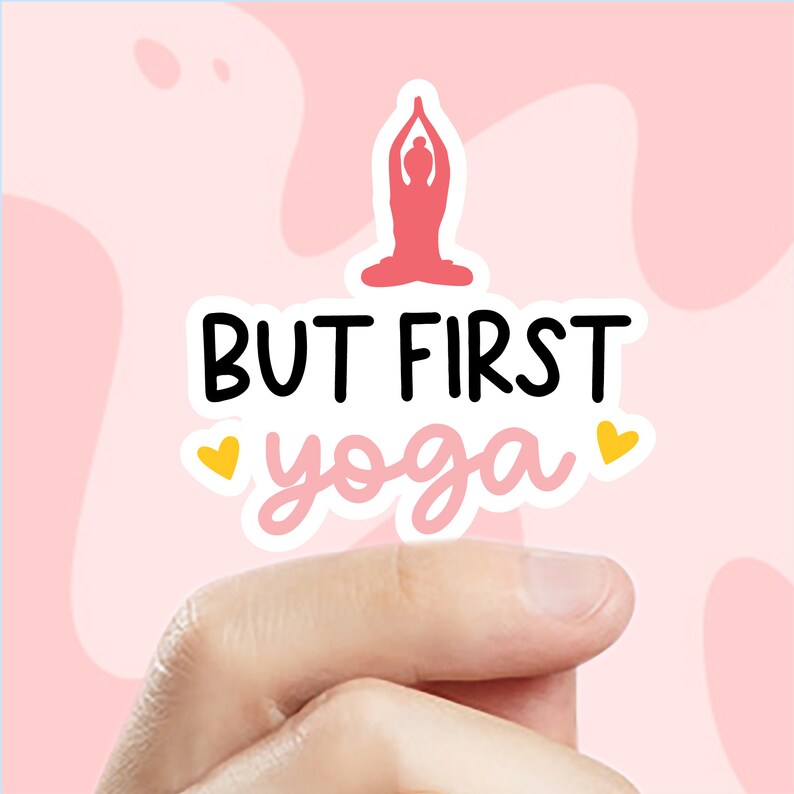 Yoga Sticker Pack Yoga Stickers Pack Planner Sticker Water Etsy