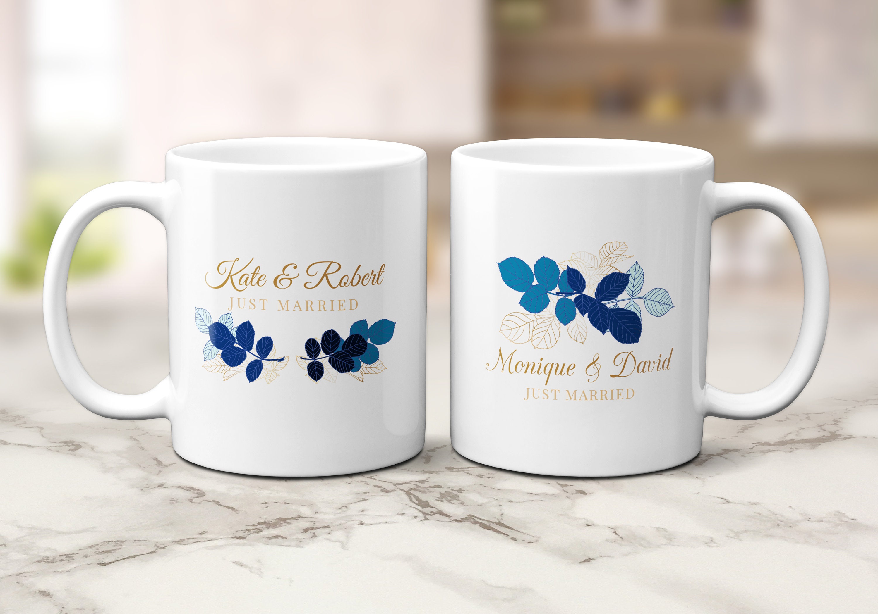 Wedding Custom Gift Mug, Personalized Wedding Mugs, Cute Custom Wedding Mugs,  Gift for Husband and Wife, Bridal Shower Mug, Unique Mug Gift 