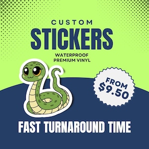 Custom Logo Stickers: Waterproof Die Cut Vinyl, Bulk Stickers