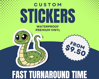 Custom Logo Stickers: Waterproof Die Cut Vinyl, Bulk Stickers