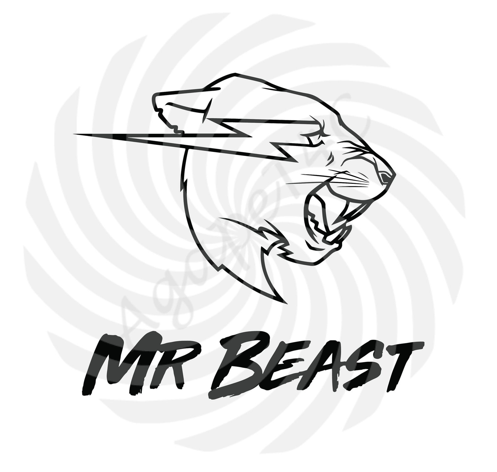 mr beast outline mr beast svg png jpg instant for