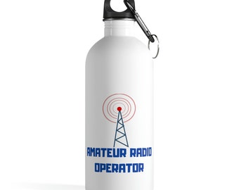 Ham Radio Stainless Steel Water Bottle