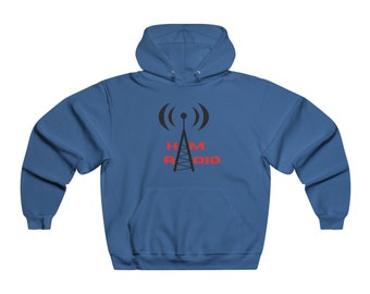 HamRadio, Amateur Radio, Men's NUBLEND® Hooded Sweatshirt