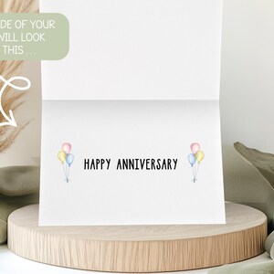 10th Anniversary Personalised Fact Card 2016 - Happy 10th Wedding Anniversary tin | Mum and Dad | Couples card Anniverasry for Him for Her image 3