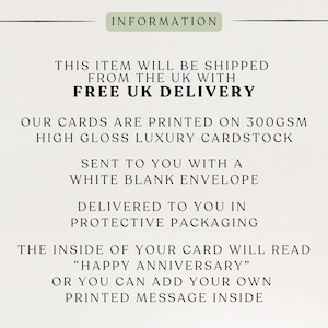 40th Anniversary 1986 Ruby Wedding Fun Fact Card for Mum & Dad – 40th Wedding Milestone image 3