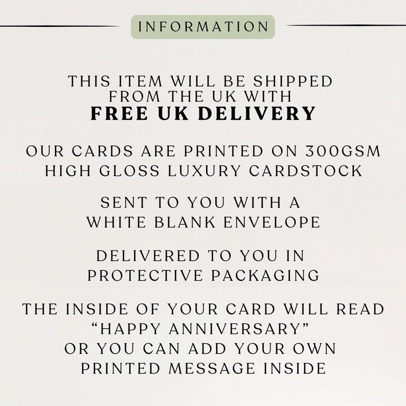 40th Anniversary 1986 Ruby Wedding Fun Fact Card for Mum & Dad – 40th Wedding Milestone image 3