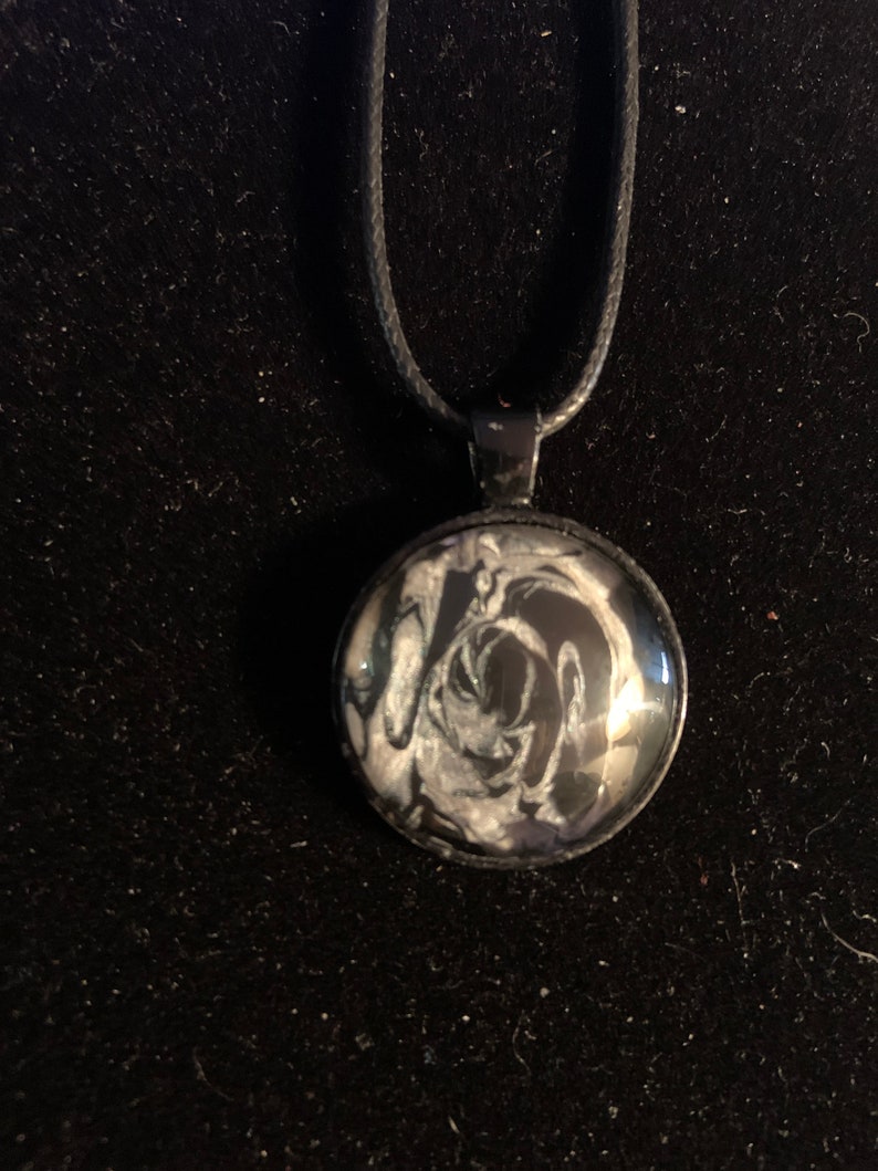 Wearable Art Circular Pendant