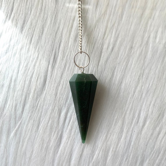 moss agate pendulum