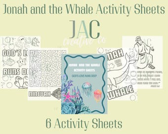 Jonah and the Whale Activity Sheets