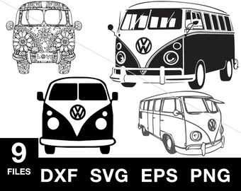 Vw Bus Cards Etsy
