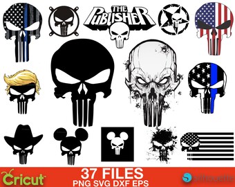 Punisher Skull Etsy