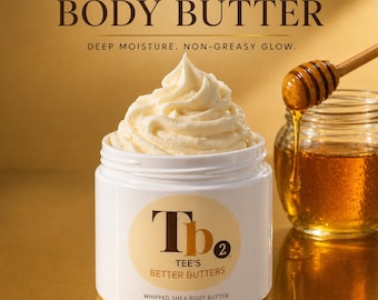 Black Owned Body Butter | Shea Cocoa Mango Butter | Non-Greasy Moisturizer | Vegan, Nut-Free