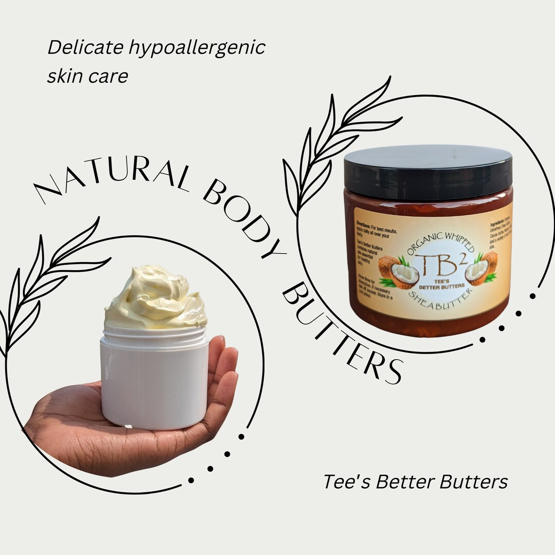 Whipped Body Butter Organic Black Ownedshea Butter Cocoa Butter Mango