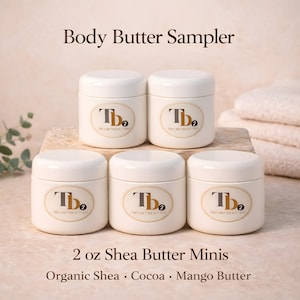 Body Butter Sampler | Pick Any 3 Scents | Shea Cocoa Mango Butter |Jumbo Sample