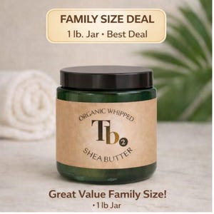 Body Butter Family Size: 16 oz Shea Cocoa Mango Butter | Non-Greasy Moisturizer | Vegan, Nut-Free