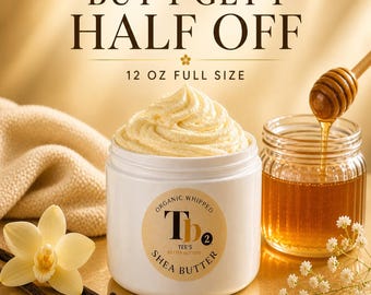Whipped Body Butter | Shea, Cocoa, Mango 12 oz Jar|60+ Scents|B1G1 50 off