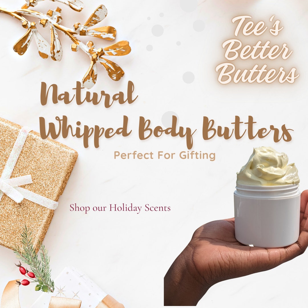 Whipped Body Butter Organic Black Ownedshea Butter Cocoa Etsy