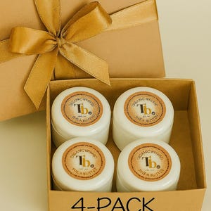 Organic Shea Cocoa Mango Body Butter Gift Set - Travel Size Vegan Sampler