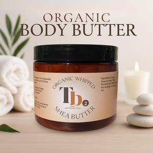 Organic Whipped Body Butter – All Sizes | Shea • Cocoa • Mango | Vegan, Nut-Free, Handmade Skincare Free Samples!
