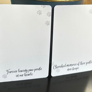 Carte con impronte di zampe/naso - set da 100