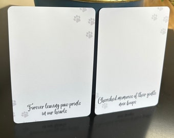 足跡/鼻紋印象カード - 100枚セット