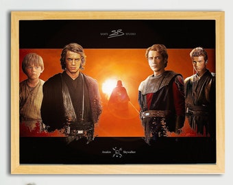 Anakin Skywalker A3 Print