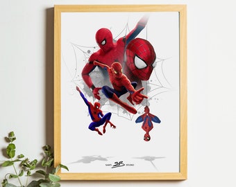 スパイダーマン像を描いたスタン・リー - マーベル、限定版