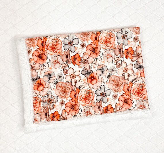 Fall Floral Baby Blanket
