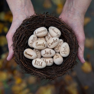 235 wooden eggs