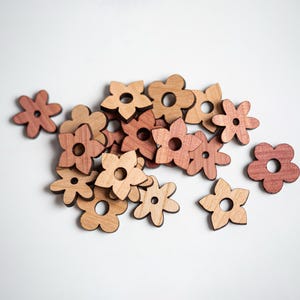 Flower Table Scatter Mix, Spring Décor for Weddings, Banquets, Easter or Birthday Party Place Setting Confetti in 8 Wood Options