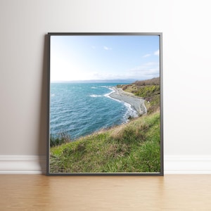 Victoria BC Coastal Wall Art, Dallas Road Waterfront Photography, Pacific Northwest Landscape Print, Vancouver Island Ocean Digital Download