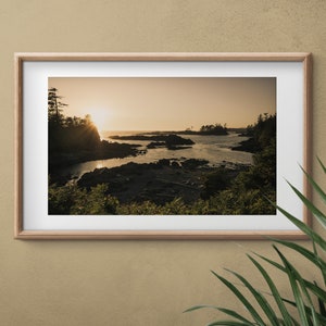 Tofino Art, Vancouver Island, British Columbia, Vancouver Print, Cox Bay, Pacific Rim, Canadian Travel Poster, Sunset Fine Art, Canada Decor