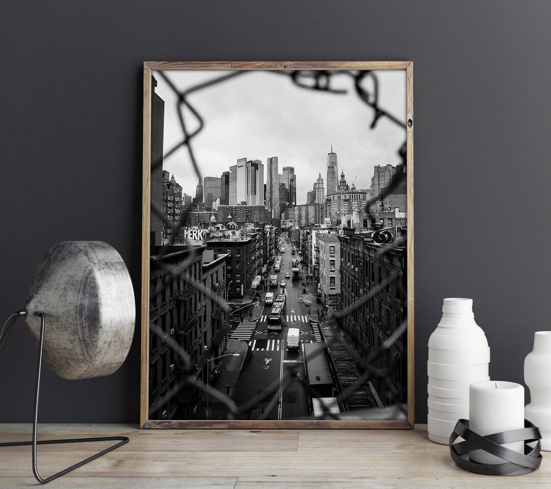 City Decorating Inspiration Reference: Black And White Wall Decor New York City Poster Nyc