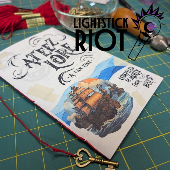 Ateez Lore Zine 34 Pages Hand-Sewn Atiny Booklet