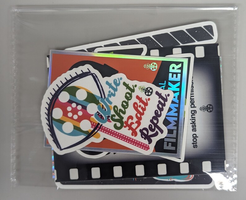 Filmmaker Sticker Pack - 6 Sticker Set - Film Impact Georgia - Etsy