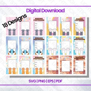 Cat Paws Missing Photocard Ordner Filler | 18 Designs | Digitaler Download | K-Pop Fotokarten-Platzhalter