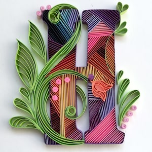 Custom Quilling Art, Home Décor, Custom Quilling Art, Paper Quilling Art, Personalized Gift, Gifts, Handmade Gifts, Art on Paper Gift