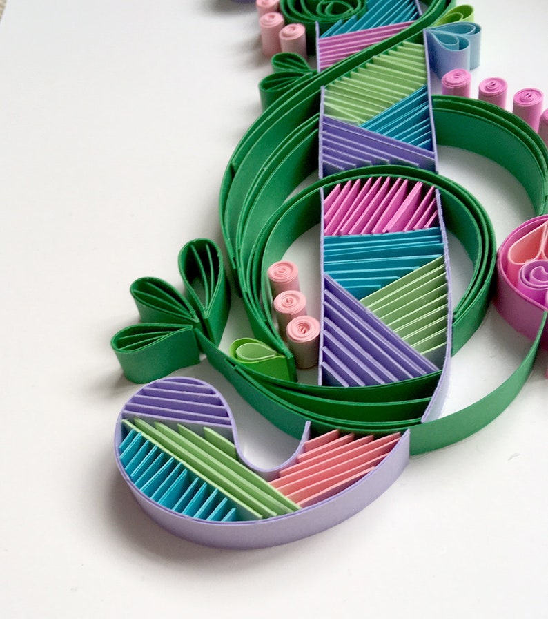 Quilling Art letter J Quilling Letter Etsy