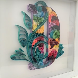 Custom Quilling Art, Home Décor, Custom Quilling Art, Paper Quilling Art, Personalized Gift, Gifts, Handmade Gifts, Art on Paper Gift