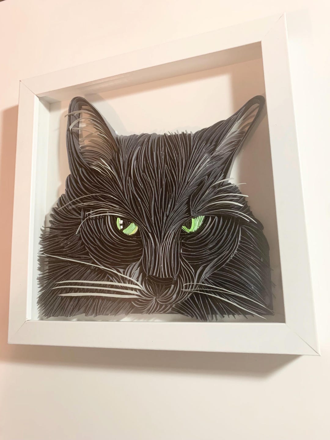 Custom Quilled Pet Portrait: Personalized Pet Memorial Wall Art ...