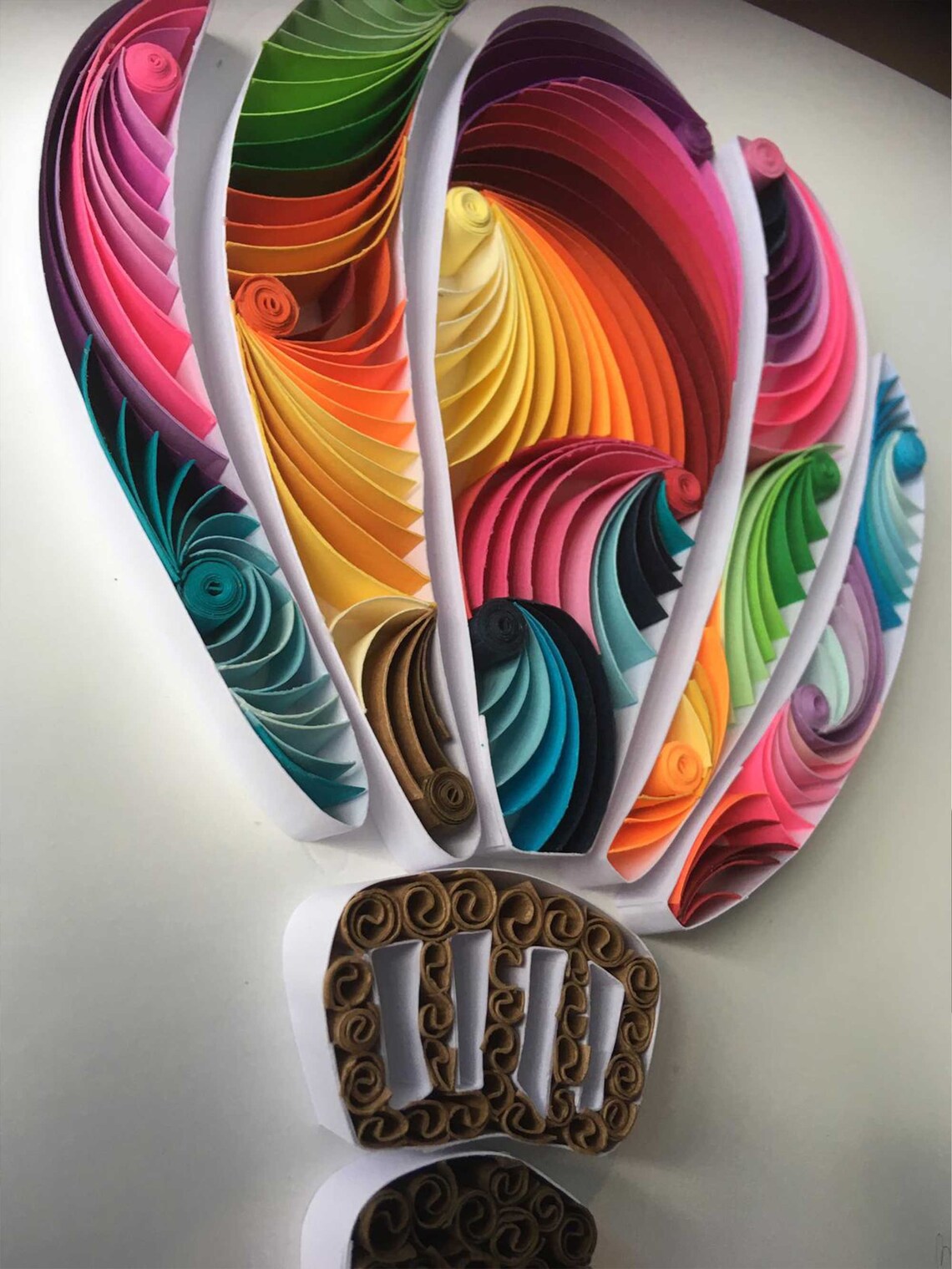 Paper Quilling Air Ballon Hot Air Ballon Paper Art Gift Etsy