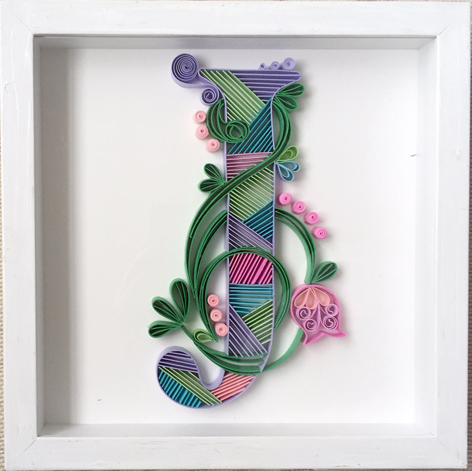 Quilling Art letter J Quilling Letter Etsy