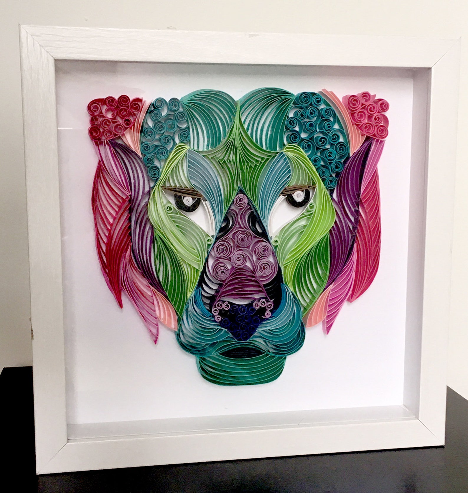 Quilling Art Paper Art TIGER Framed Personalized Design Etsy
