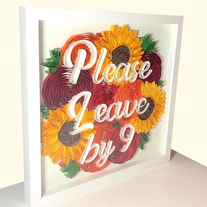 Paper art, Quilling, Wedding sign, 1st anniversary gift, Wedding, Birthday gift, home decor, Wall art, Modern, Quilling wall decor art