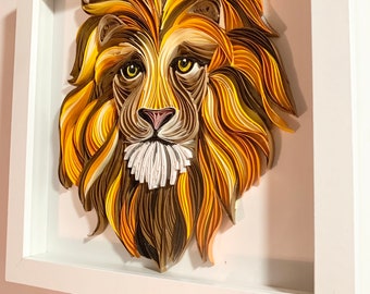 Custom Pet Portrait, Home Décor, Custom Quilling Art, Paper Quilling Art, Personalized Gift, Gifts, Handmade Gifts, Art on Paper Gift