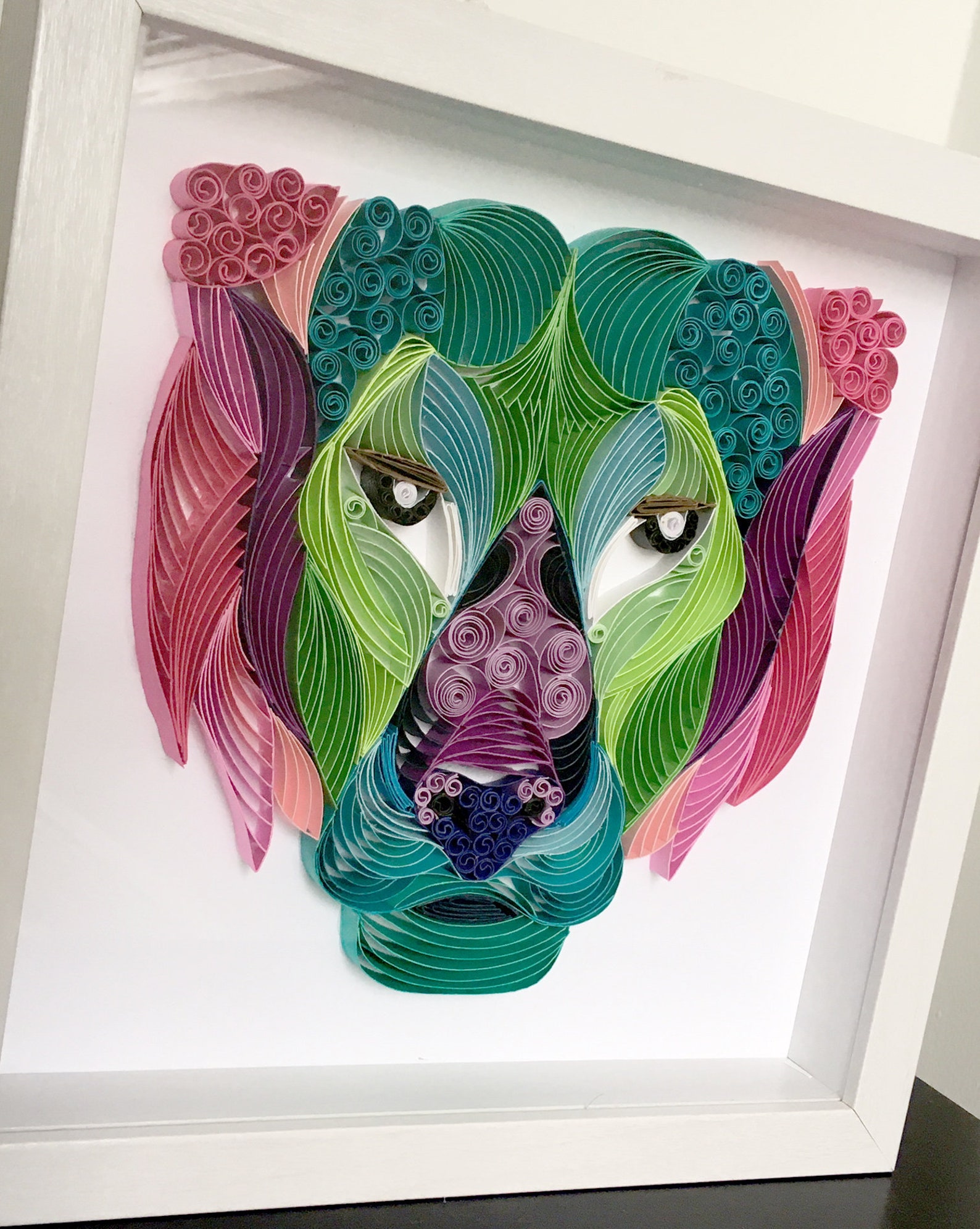 Quilling Art Paper Art TIGER Framed Personalized Design Etsy