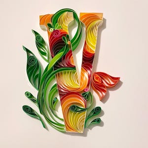 Custom Quilling Art, Home Décor, Custom Quilling Art, Paper Quilling Art, Personalized Gift, Gifts, Handmade Gifts, Art on Paper Gift