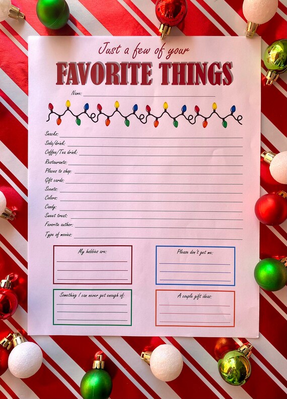 Secret Santa Form